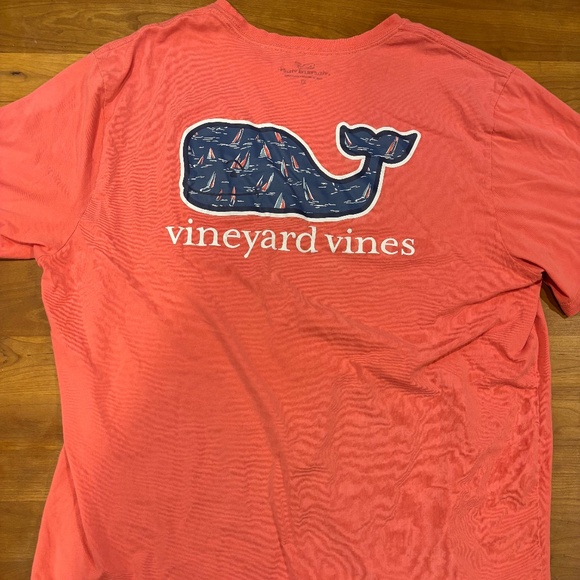 Vineyard Vines - Salmon Colored Tee Shirt - Picture 1 of 3